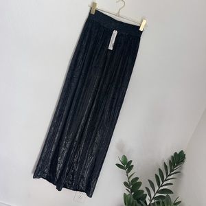 Alice +Olivia Elba Metallic Velvet Wide-leg Pants